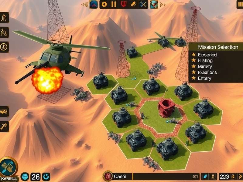 Kargil Warriors mission selection screen